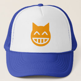 Grinning Emoji Cat Trucker Hat