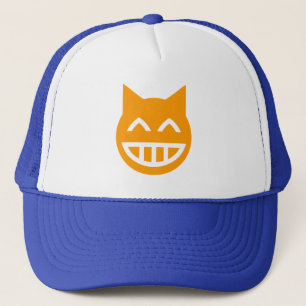 Grinning Emoji Cat Trucker Hat