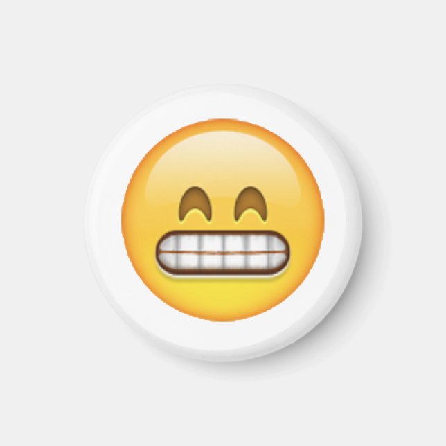 Grinning - Emoji Magnet (Front)
