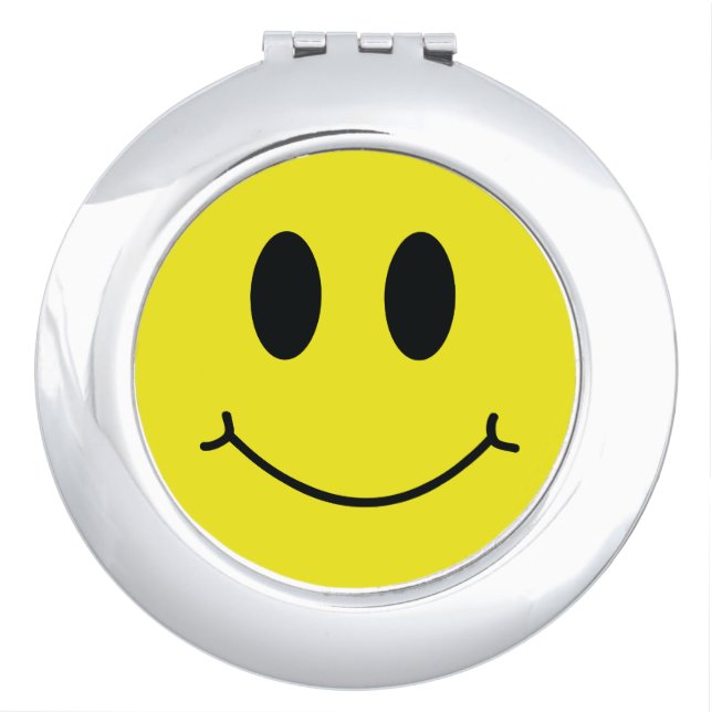 Grinning Face Classic Compact Mirror (Front)