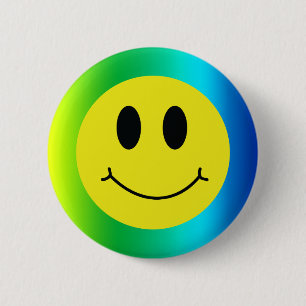Grinning Face Classic Gradient Smile Emoji Button