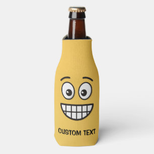 Grinning Face with Open Eyes Bottle Cooler