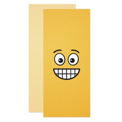 Grinning Face with Open Eyes Card