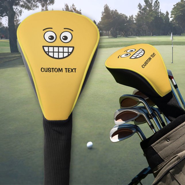 Grinning Face with Open Eyes Golf Head Cover (Creator Uploaded)