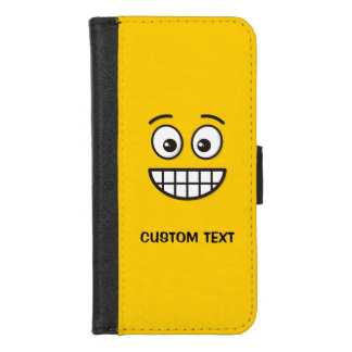 Grinning Face with Open Eyes iPhone Wallet Case