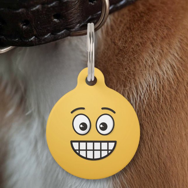 Grinning Face with Open Eyes Pet Name Tag (Creator Uploaded)
