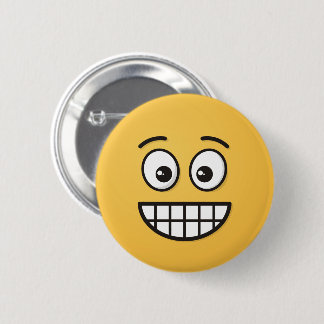 Grinning Face with Open Eyes Pinback Button