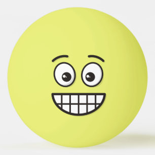 Grinning Face with Open Eyes Ping-Pong Ball