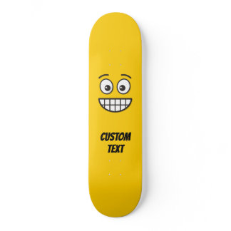 Grinning Face with Open Eyes Skateboard