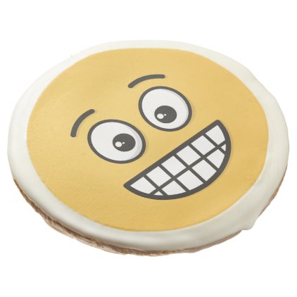 Grinning Face with Open Eyes Sugar Cookie