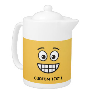 Grinning Face with Open Eyes Teapot