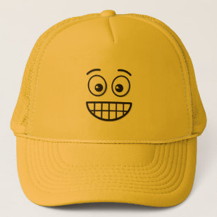 Grinning Face with Open Eyes Trucker Hat