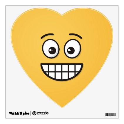 Grinning Face with Open Eyes Wall Sticker