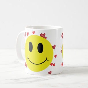 Grinning Face with Red Hearts Coffee Mug