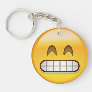 Grinning Face With Smiling Eyes Emoji Keychain