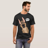 Grinning German Shepherd Dog T-Shirt (Front Full)