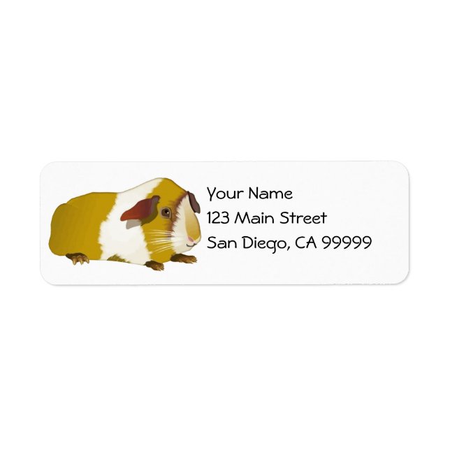 Grinning Guinea Pig Label (Front)
