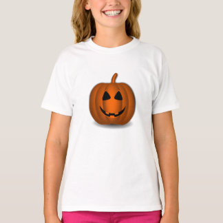 Grinning Jack o' Lantern Kids Ringer T-Shirt