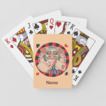 Grinning Poker Pig playing cards