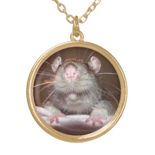 grinning rat necklace