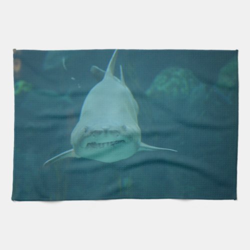 Grinning Shark Kitchen Towel