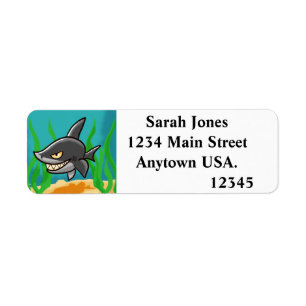 Grinning Shark Label