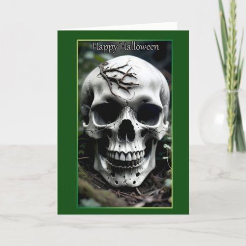 Grinning Skull Halloween Card