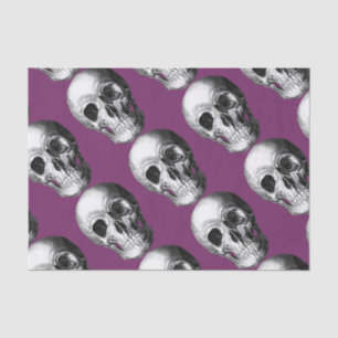Grinning Skull Tissue Paper Purple