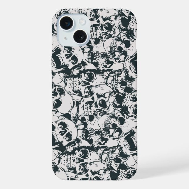 Grinning Skulls Iphone Case (Back)
