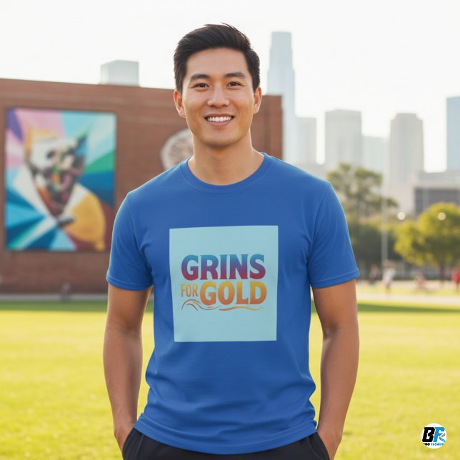 Grins for Gold Funny T-shirts (Creator Uploaded)
