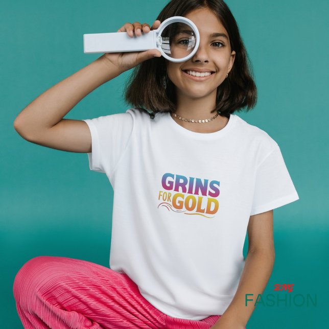 Grins for Gold Funny T-shirts (Creator Uploaded)