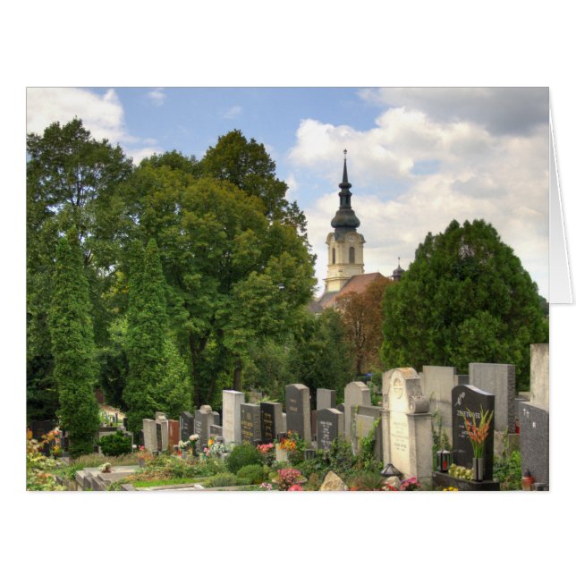 Grinzinger Friedhof, Wien Österreich Cards (Front Horizontal)
