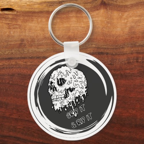 Grip It and Rip It Disc Golf Aluminum Keychain