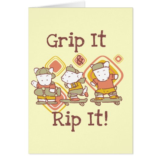 Grip It and Rip It Skateboarding Cards (Front)