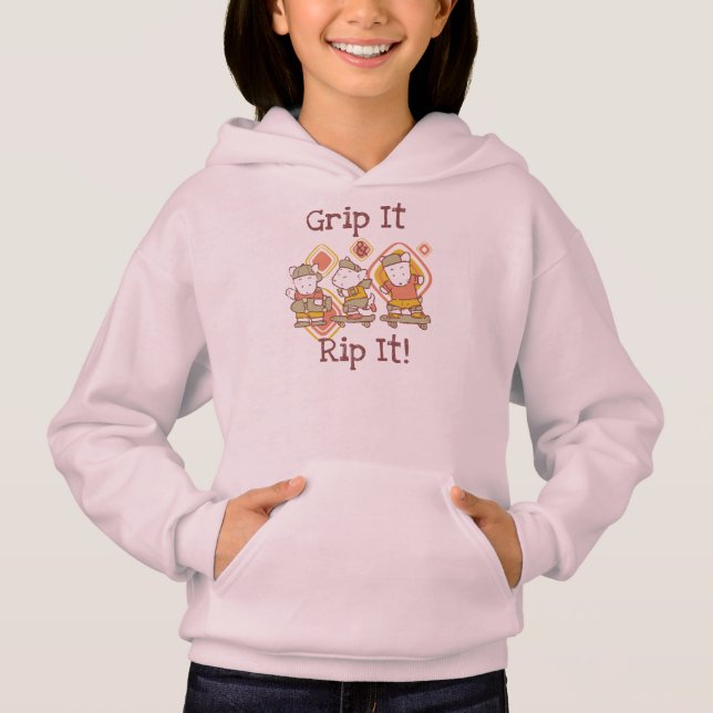 Grip It and Rip It Skateboarding Hoodie (Front)