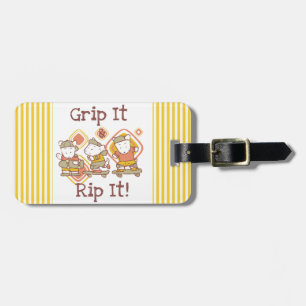 Grip It and Rip It Skateboarding Luggage Tag
