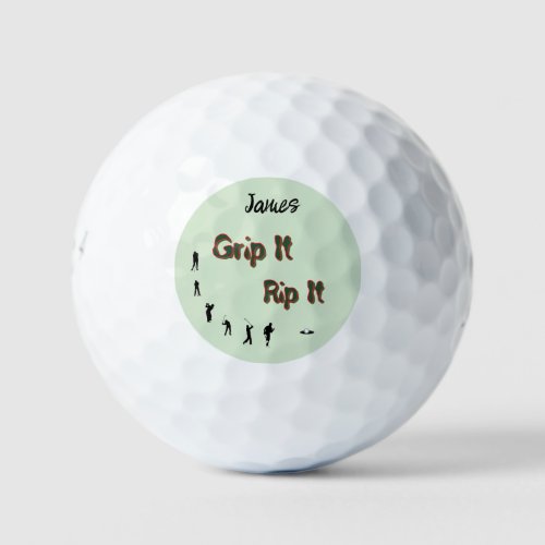 Grip It - Rip It - Customizable  Golf Balls