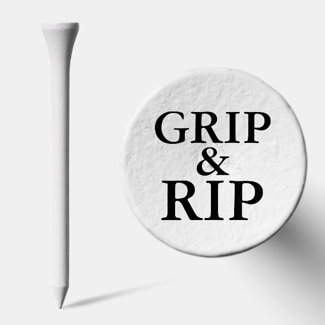 Grip & Rip Quote Bold Design  Golf Tees (Combo)