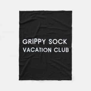 Grippy Sock Holiday Club Mental Health Wellness Fleece Blanket