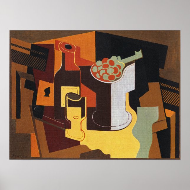 Gris - Bottle And Fruit Bowl Poster (Front)