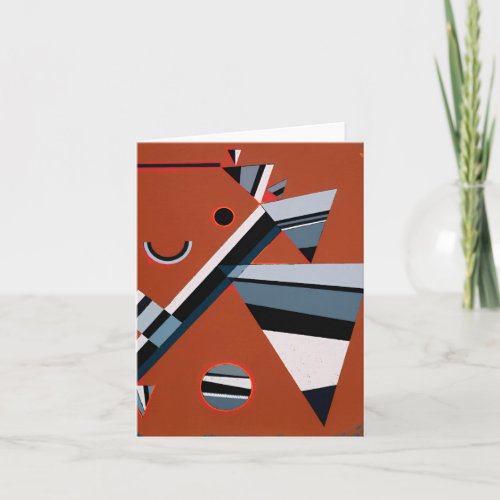Gris by Kandinsky Abstract Painting Modern Art Card