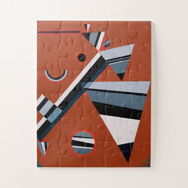 Gris by Kandinsky Abstract Painting Modern Art Jigsaw Puzzle (Vertical)