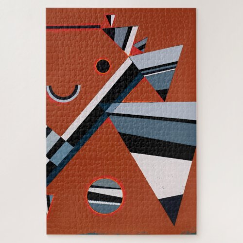 Gris by Kandinsky Abstract Painting Modern Art Jigsaw Puzzle