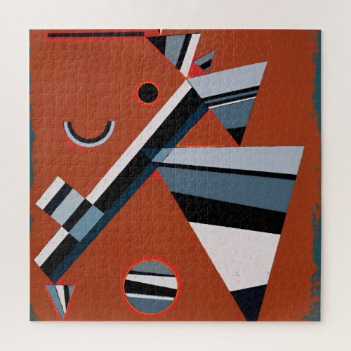 Gris by Kandinsky Abstract Painting Modern Art Jigsaw Puzzle