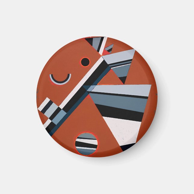 Gris by Kandinsky Abstract Painting Modern Art Magnet (Front)