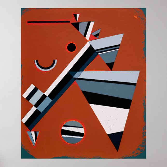 Gris by Kandinsky Abstract Painting Modern Art Poster (Front)