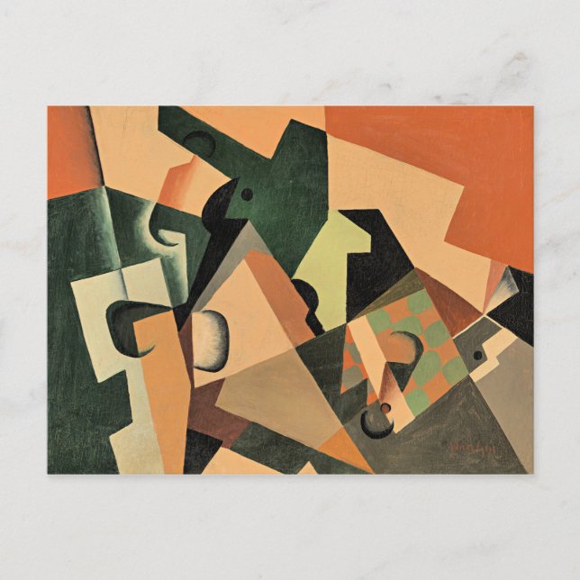 Gris - Glass and Checkerboard Postcard (Front)