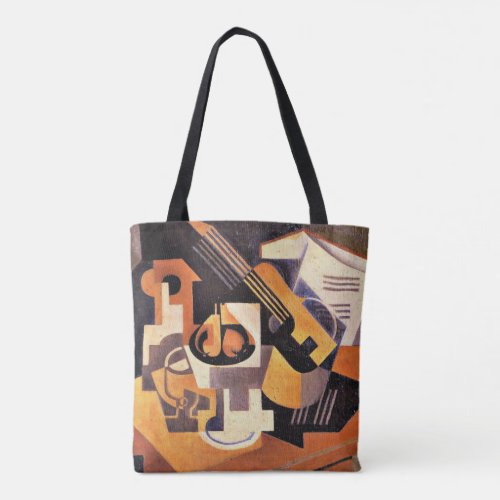 Gris _ Guitar and Fruit Dish on a Table Tote Bag