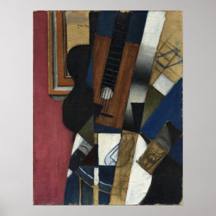 Gris - Guitar And Pipe Poster