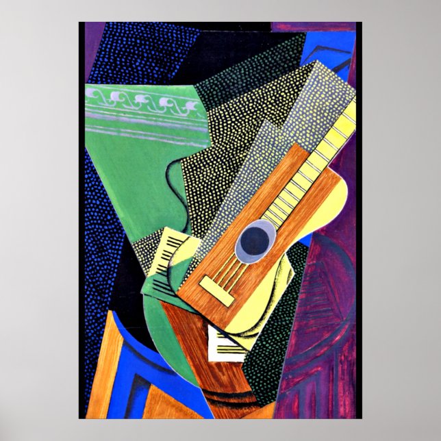 Gris - Guitar on a Table Poster (Front)